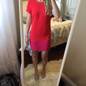 Adrienne Vittadini Colorblock Shift Dress SZ2